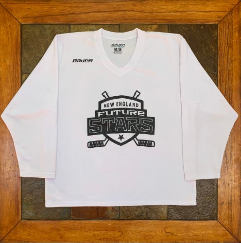 White Used Medium Bauer Jersey