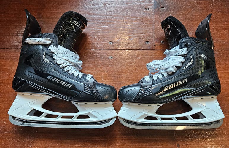 Senior Used Bauer Supreme Mach Hockey Skates Regular Width Pro Stock Size 10