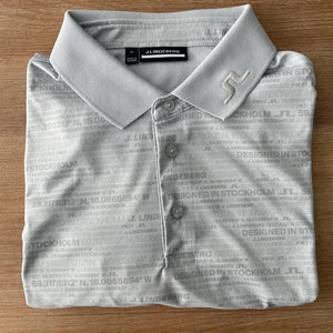 Men’s Medium J.Lindeberg Gray Golf Shirt