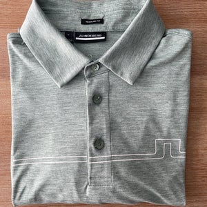 Men's Medium J.Lindeberg Heathered Green Polo