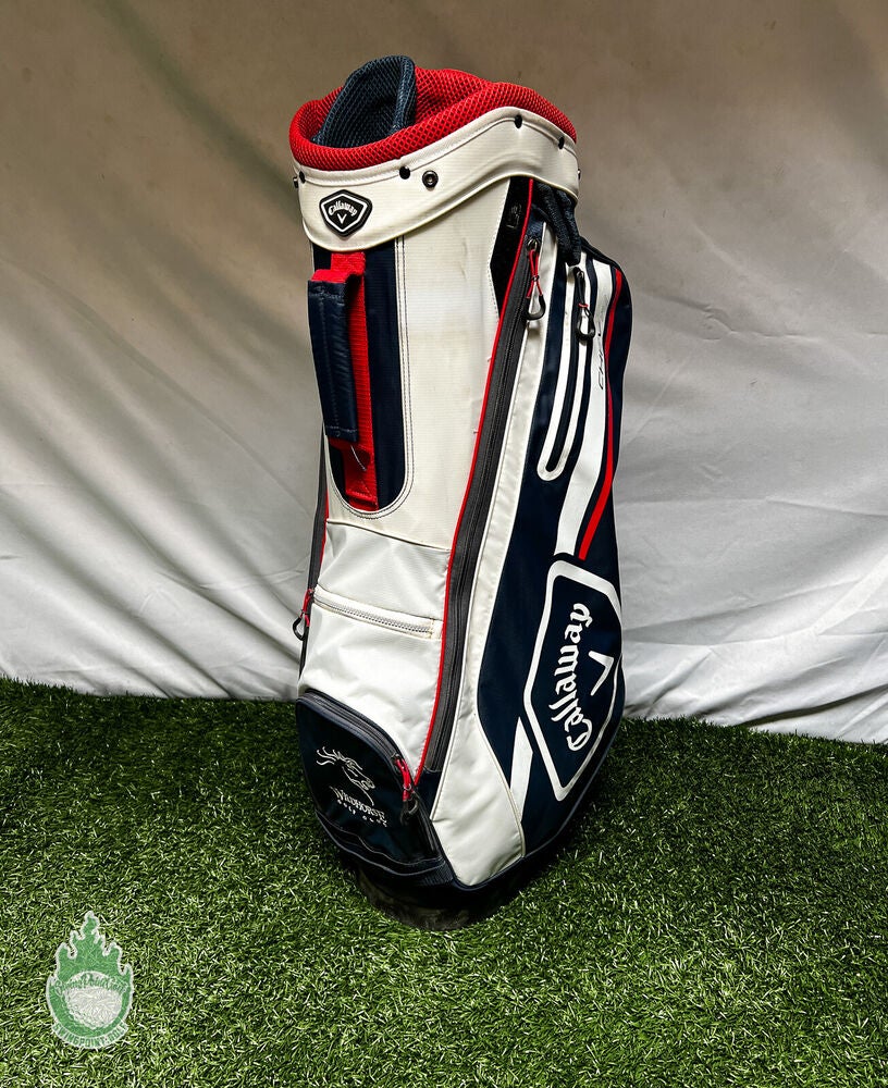 Chev 14 2023 Cart Bag, Navy/White/Red - Callaway Golf