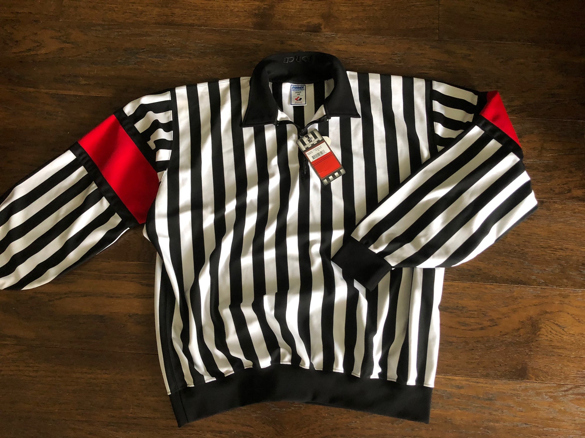 Force Pro Referee Jersey w/ Orange Armbands