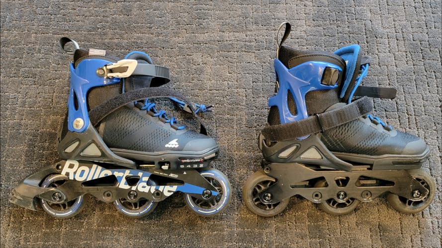 Used Rollerblade MicroBlade Adjustable Inline Skates  Size 2 to Size 5