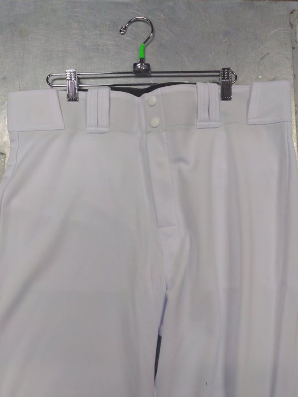 Solid White Pro Majestic Flex Base Baseball Pants