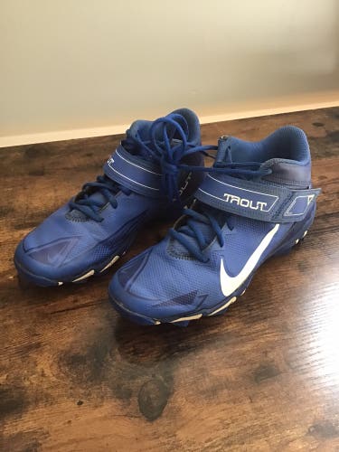 Blue Kid's Molded Cleats Nike Trout