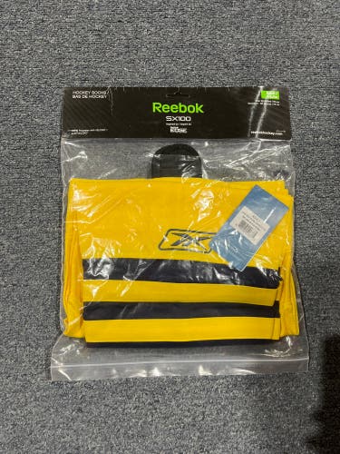 New in the Bag Yellow Reebok University of Michigan-Dearborn Socks 30”
