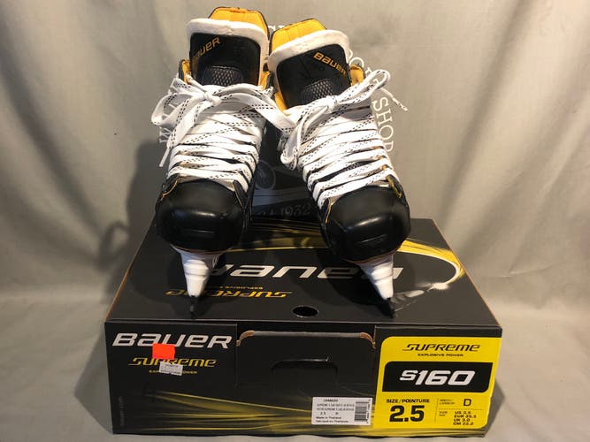 New Bauer Supreme S160 Hockey Skates Size 2.5