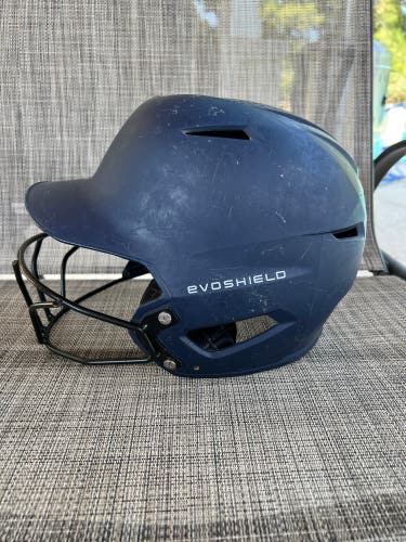 C2-1 Used Navy Blue 6 1/2 - 7 EvoShield Batting Helmet