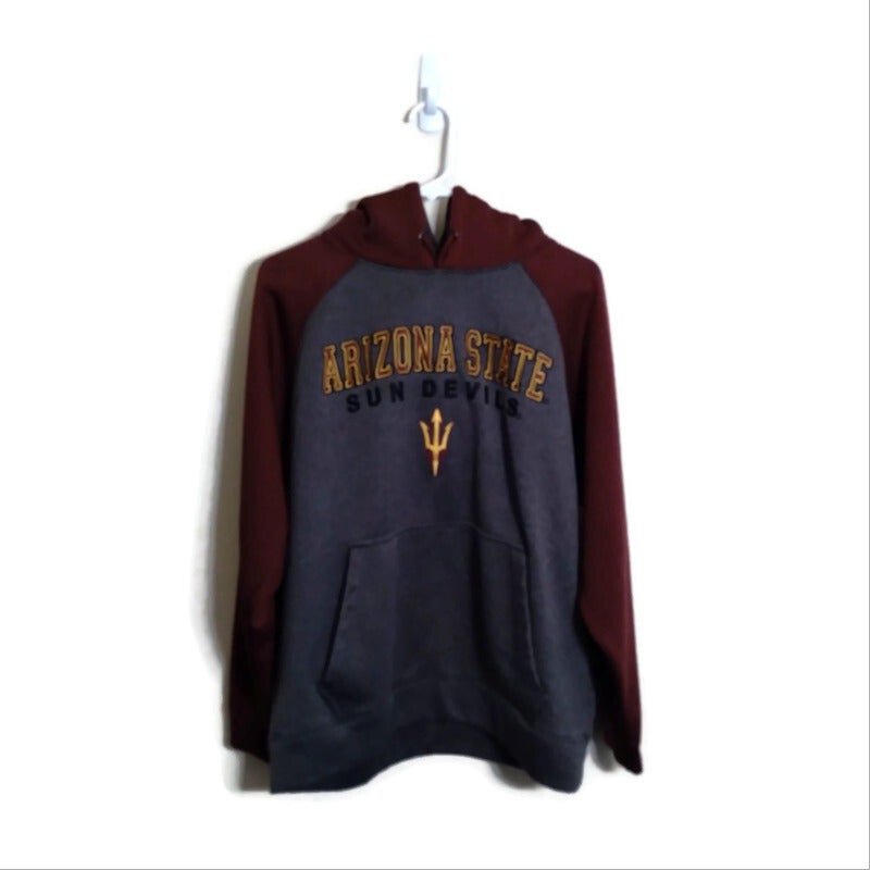 as-is* Champion Arizona State Sun Devils Reverse Weave Stitched Letters  Pullover Sweatshirt