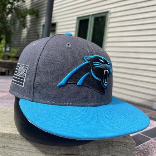 New Era 59Fifty Carolina Panthers NFL Salute to Service USA Fitted Hat Cap 7 1/2
