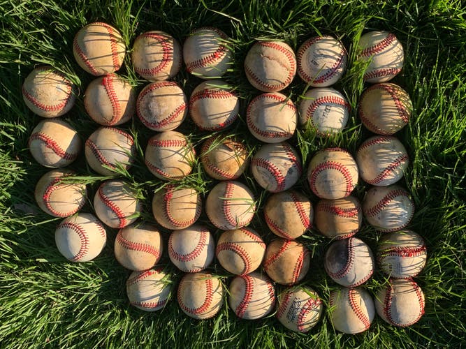 Used Leather Baseballs 40 Pack - Fair / Rough Condition
