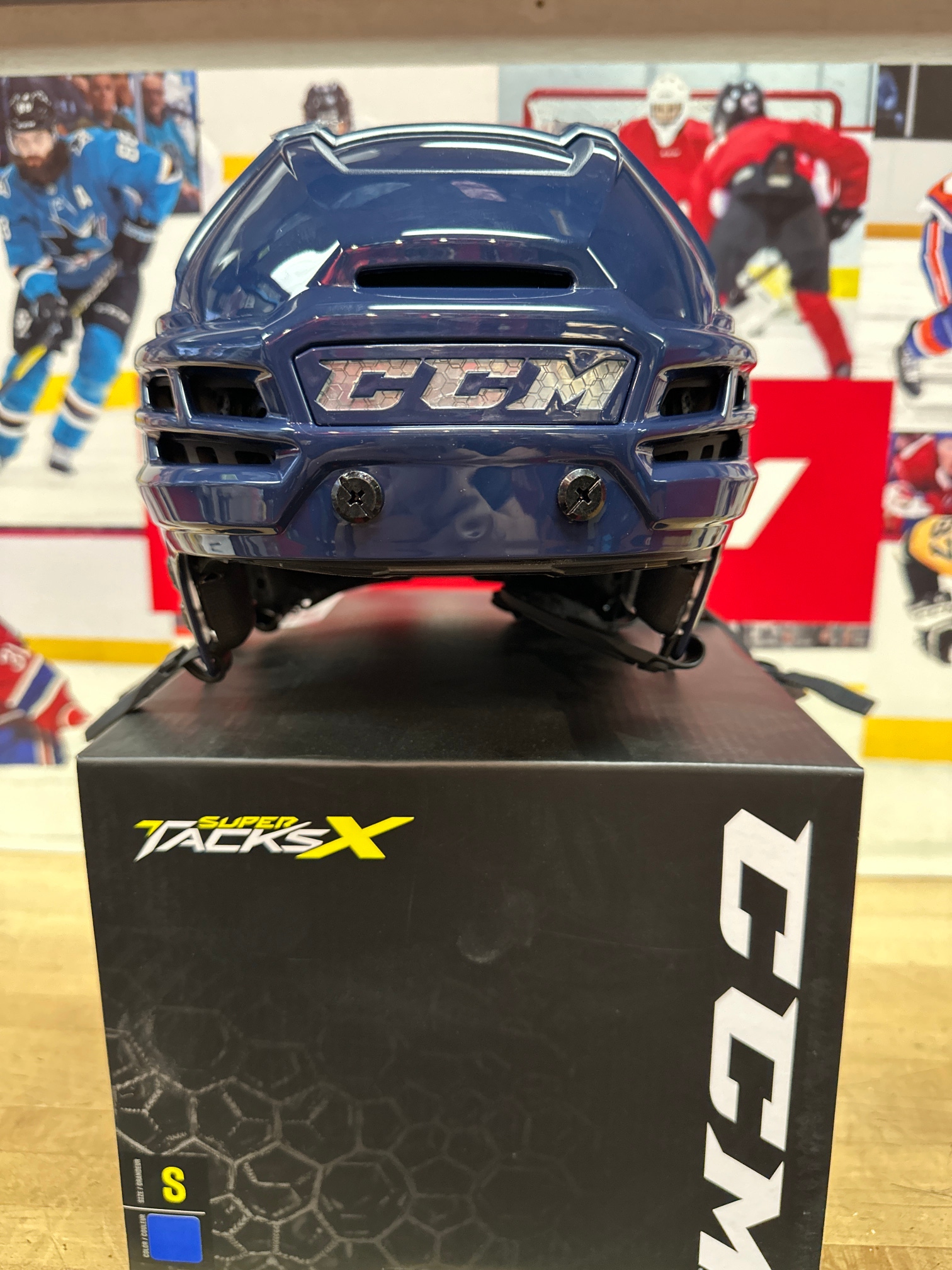 New Blue Small CCM Super Tacks X Helmet