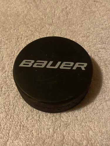 Bauer Hockey Logo Puck