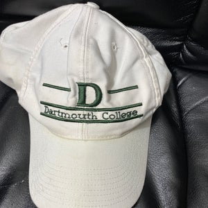 White Used One Size Fits All  Hat - Dartmouth College