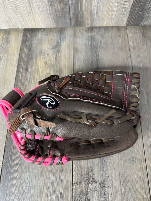 Rawlings WFP120 12'' Fastpitch Softball Glove Brown Pink Right Hand Throw
