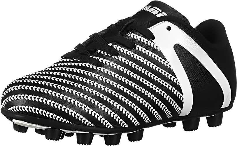 Vizari Kids Impact FG Outdoor Firm Ground Soccer Shoes |  Black / White Size2 | VZSE93360Y-2