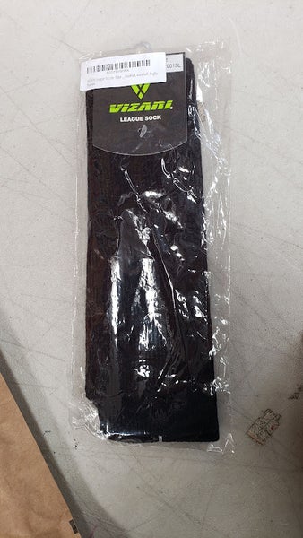 Vizari League Soccer Tube Socks for Sport, Black, Intermediate | VZSO30036A-INTM