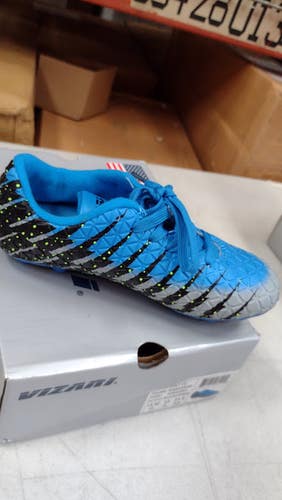Vizari Kids Bolt FG Outdoor Firm Ground Soccer Shoes | Blue/Black/Silver Size 13.5 | VZSE93366Y-13.5