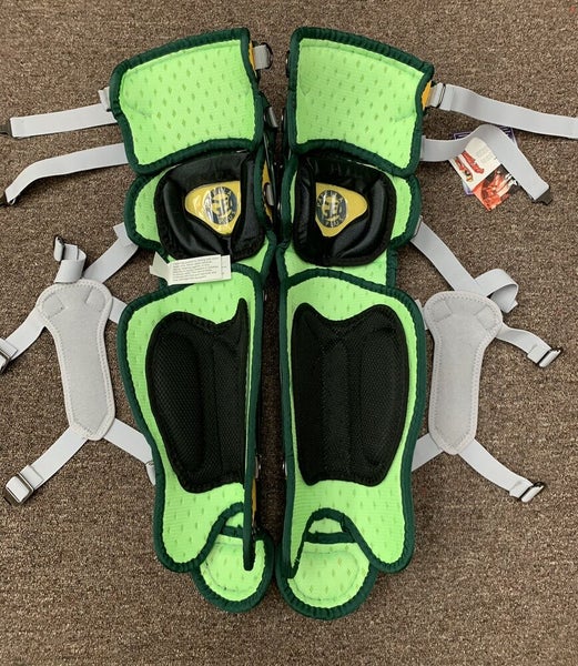 All Star System 7 Axis Youth 10-12 Catchers Gear Set - Dark Green Yellow  Gold