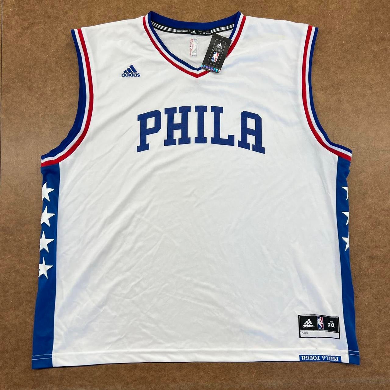 Philadelphia 76ers Tyrese Maxey 75th Anniversary Diamond Navy Jersey