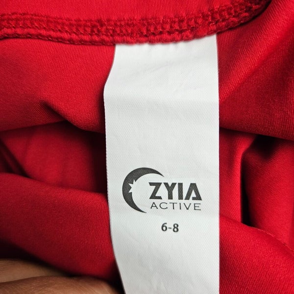 ZYIA Active Leggings Crop Black Camo Luxe High Rise Capri Size: 6