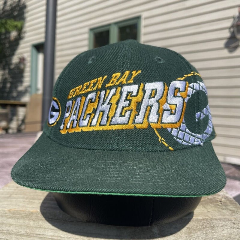 Vintage Green Bay Packers Sports Specialties Grid Snapback Hat Cap NFL Pro Line