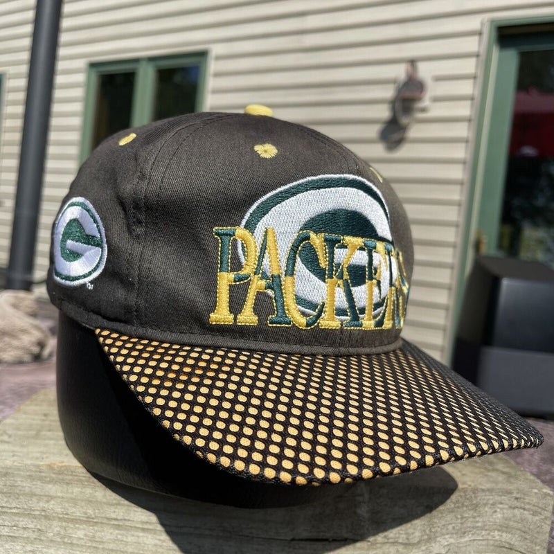 Green Bay Packers Old English Retro Flatbill Snapback Hat Cap |  takeflight214