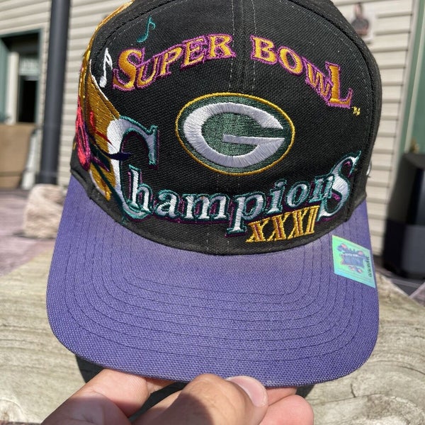 2 VTG NEW w/ Tags Green Bay Packers Super Bowl 31 XXXI Champions NFL Hats  Favre