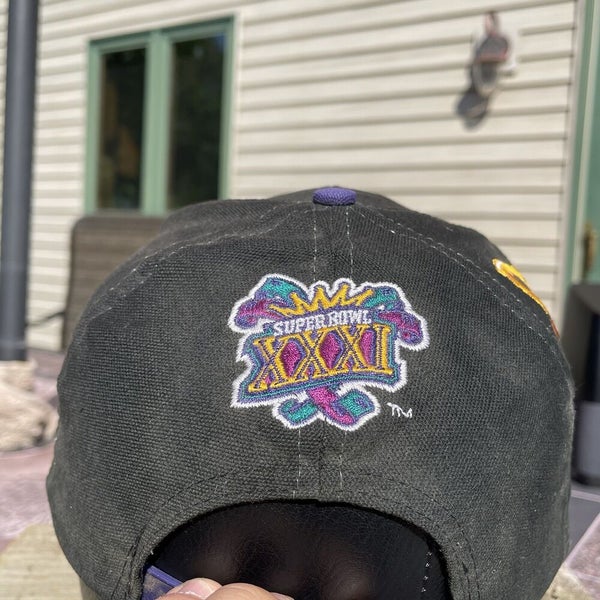 Vintage 1997 Super Bowl XXXI 31 Starter Shock Wave Snapback Hat RARE  Shockwave