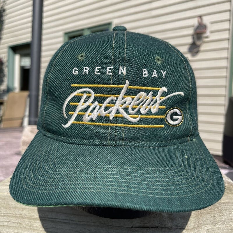 New Era Green Bay Packers 'Team Script' Prolight Old Golfer Snapback O