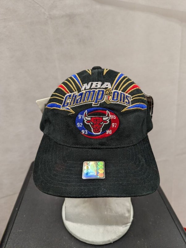 Vintage Chicago Bulls Starter Hat NBA Champions 91 92 93 96 97 98 Cap Jordan