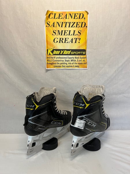 Used CCM Super Tacks 9370 Junior Hockey Goalie Skates Size 5D