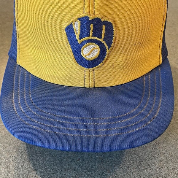 Vintage Milwaukee Brewers Annco MLB Mesh Trucker Snapback Hat Cap