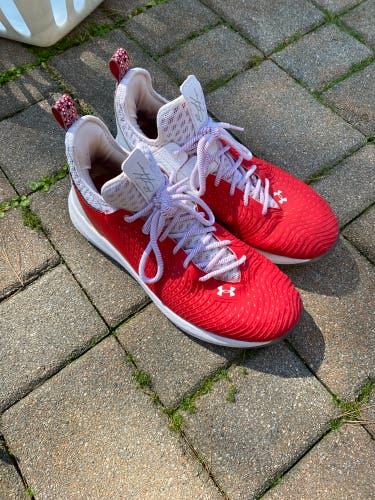 Red Men's Turf Cleats Low Top Bryce harper