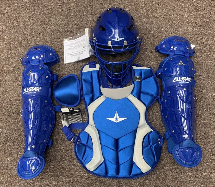 All Star System 7 Axis Youth 10-12 Catchers Gear Set - Royal Blue