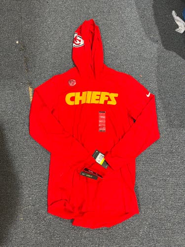 New Red Nike Kansas City Chiefs Light Weight Hoodie Small-XXL