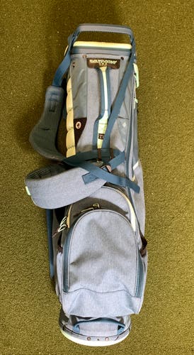 Sun Mountain Threes LS Stand Bag Blue 4-Way Divide Dual Strap Golf Bag