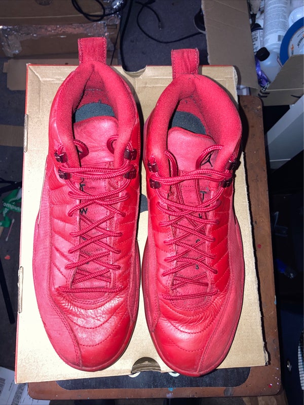Preowned condition jordan 12 retro gym red 2018 with box