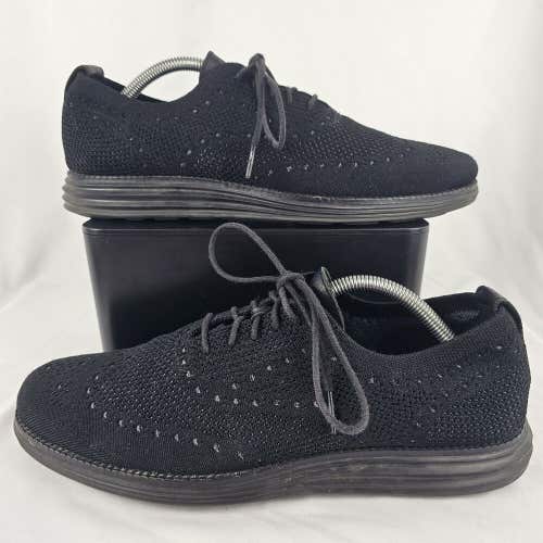 Cole Haan Original Grand Wingtip Mens Size 9.5M Black Casual Oxford Shoes C28443