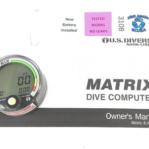 US Divers / Aqua Lung Matrix Scuba Dive Diving Computer Puck Module with Manual