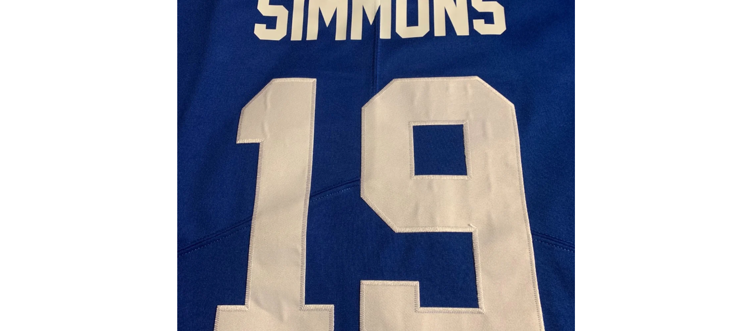 Isaiah Simmons Custom New York Giants Blue Jersey XL New with Tags