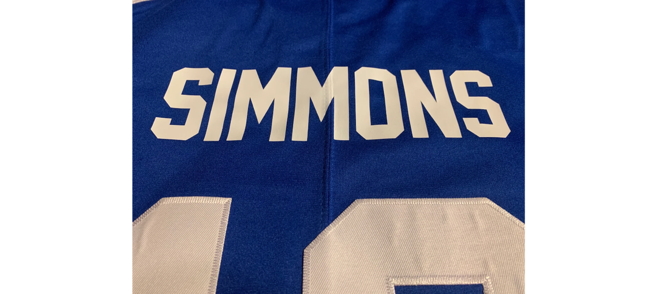 Isaiah Simmons Women's Nike Royal New York Giants Custom Jersey Size: Large