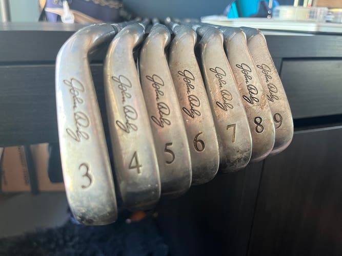 Super Rare LEFT HAND Hippo John Daly Signature Cavity Back iron 7 CLUB Set 3-9