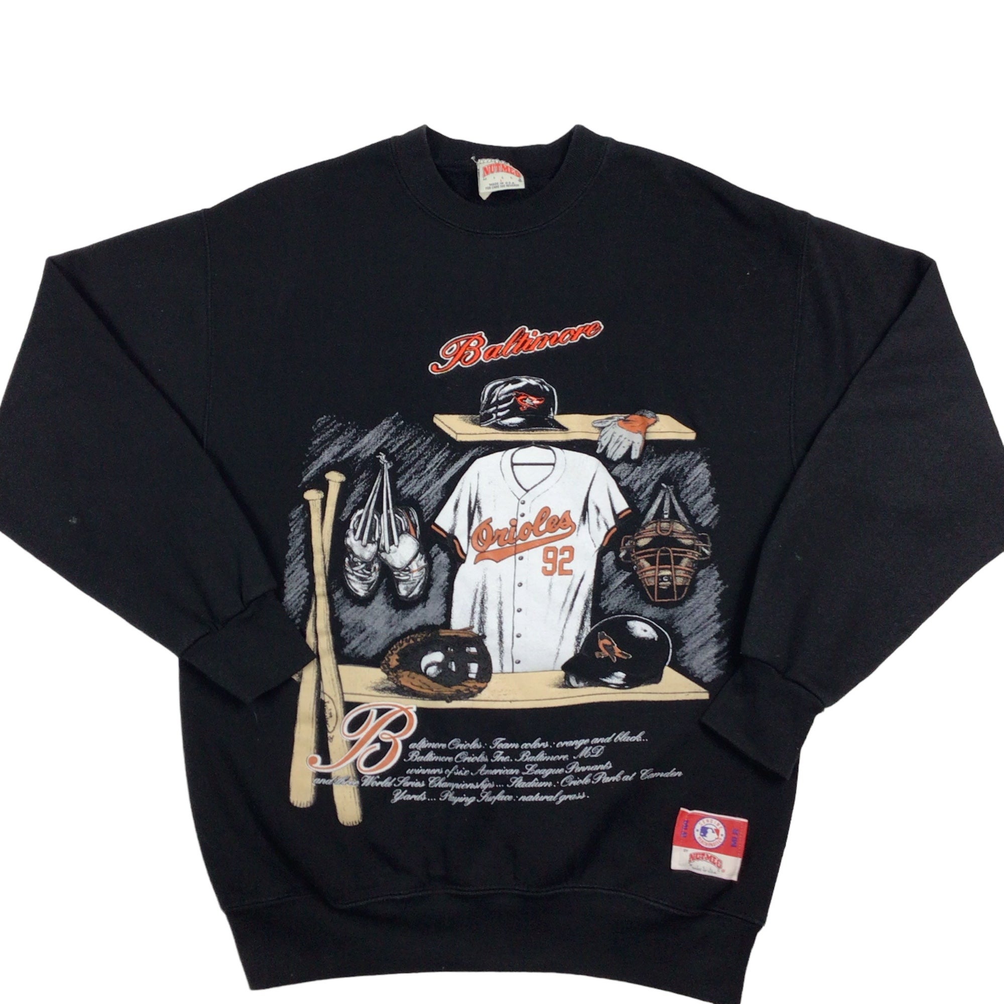 Baltimore Orioles 1901 Vintage MLB Crewneck Sweatshirt Hoodie Shirt -  Robokeg