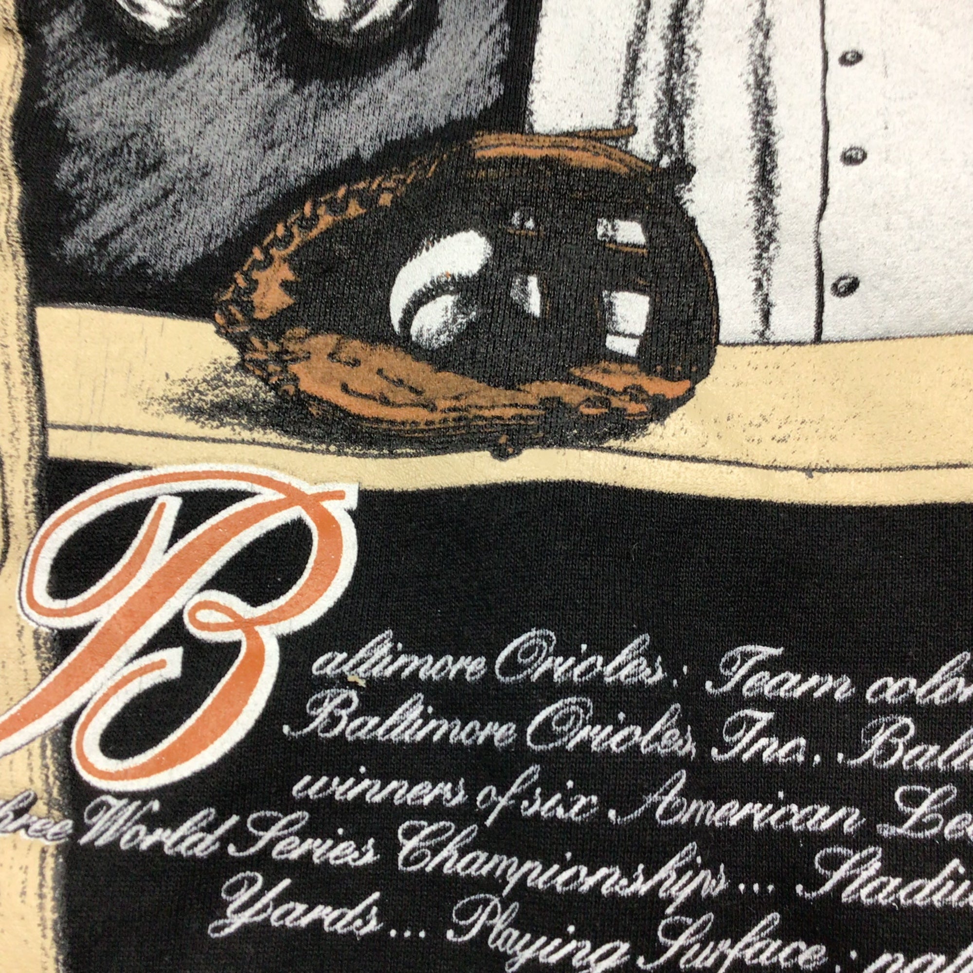 CustomCat Baltimore Orioles Birdland Vintage MLB Crewneck Sweatshirt Ash / 2XL