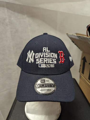 NWS 2018 AL Divisional Series Yankees Red Sox New Era 9forty Strapback Hat