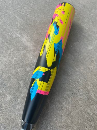 Used USSSA Certified 2023 DeMarini Composite Zoa Glitch Bat (-10) 19 oz 29"