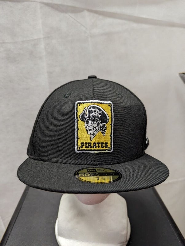 Pittsburgh Pirates Vtg New Era Fitted Pillbox Hat Sz 7 3/4 Pro Model 70's  80's