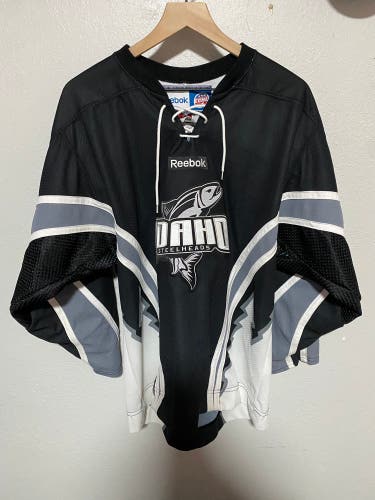 Idaho Steelheads Jersey - Black Home Reebok Medium