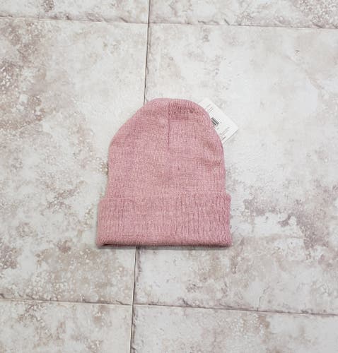 Adult Basic Beanie Cap Hat Mauve One Size Solid Color Tight Knit Toboggan NWT